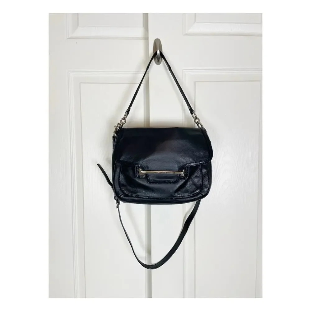 Coach Taylor Black Shoulder Crossbody Bag Flap Closure F27481